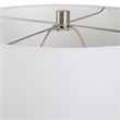 Uttermost Teramo 1-Light Ceramic & Fabric Table Lamp in White/Distressed Blue