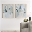 Uttermost Seabreeze Coastal Wood Canvas Fabric Prints in Blue/Gray (Set of 2)