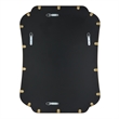 Uttermost Athena Curved Traditional Stainless Steel Mirror in Brushed Brass