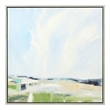Uttermost For His Glory Modern Canvas Fabric Framed Landscape Art in Blue/Green