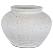 Uttermost Floreana Coastal Ceramic Round Decorative Vase in White