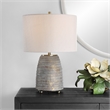 Uttermost Gorda Ceramic and Fabric Table Lamp in Bronze/Beige