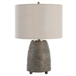 Uttermost Gorda Ceramic and Fabric Table Lamp in Bronze/Beige