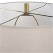 Uttermost Gorda Ceramic and Fabric Table Lamp in Bronze/Beige