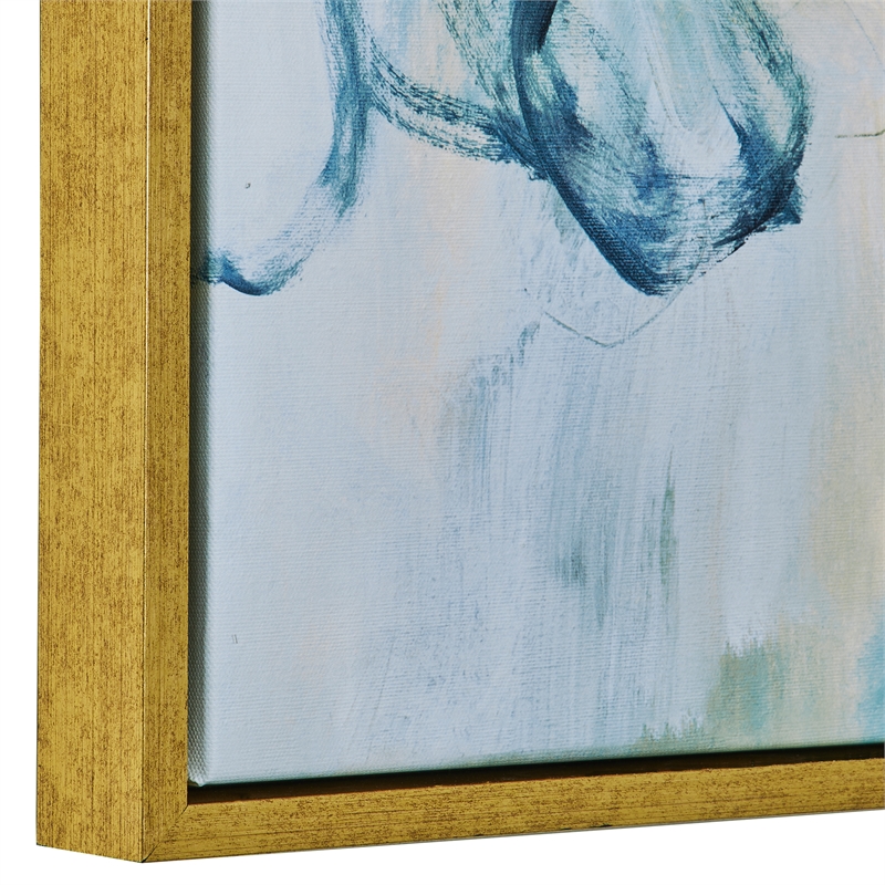 Uttermost Casual Moments Wood & Canvas Art in Gold/Multi-Color (Set of 2)
