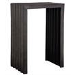 Uttermost In The Groove Contemporary Aluminum Accent Table in Antique Nickel