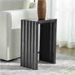 Uttermost In The Groove Contemporary Aluminum Accent Table in Antique Nickel