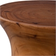 Uttermost Swell Contemporary Solid Wood Accent Table in Natural Honey