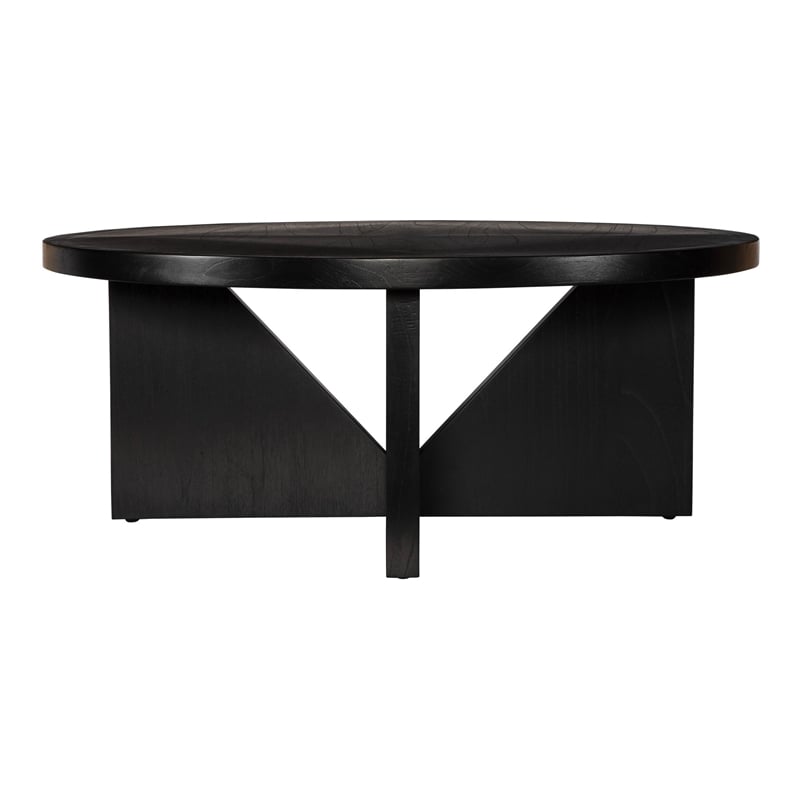 Uttermost Nadette Contemporary Wood Coffee Table in Dark Espresso