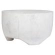Uttermost Elevate Coastal Suar Wood Coffee Table in Matte White