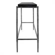 Uttermost Crescendo Contemporary Metal & Concrete Console Table in Silver/Black