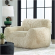 Uttermost Abide Contemporary Fabric & Foam Accent Chair in Caramel