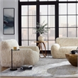 Uttermost Abide Contemporary Fabric & Foam Accent Chair in Caramel
