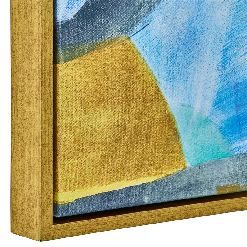 Uttermost The Story Of Water Modern Wood/Canvas Abstract Art in Multi-Color