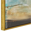 Uttermost Painters High Modern Wood & Canvas Framed Art in Gold/Multi-Color