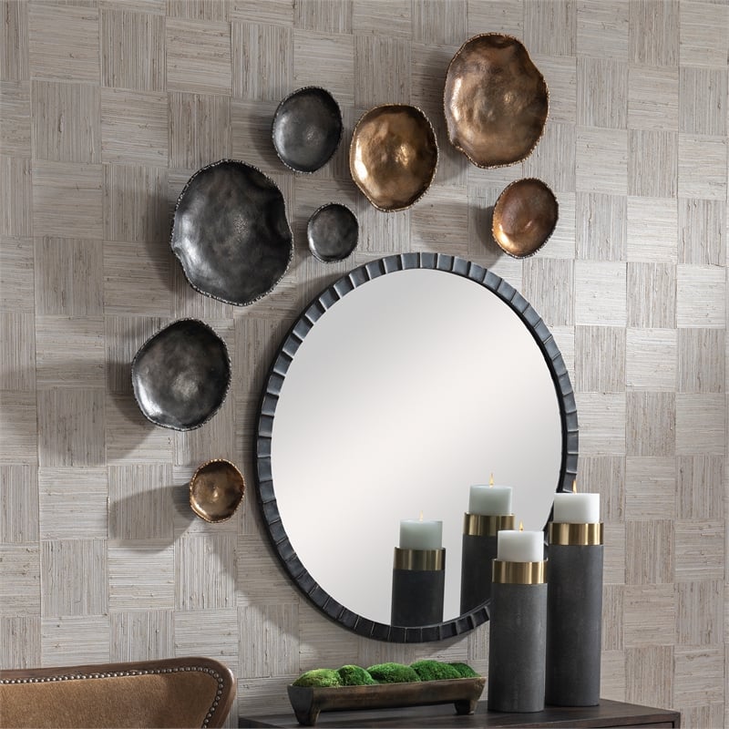 Uttermost Lucky Coins Nickel Wall Decor Set of 4