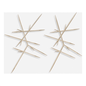 Uttermost Fireworks Silver Wall Decor Set of 2