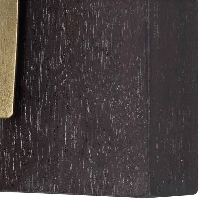 Uttermost Crosshatch Metal Wall Decor in Gold (Set of 2)