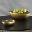 Uttermost Ovate Antique Brass Bowls Set Of 2
