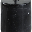 Uttermost Pochette Ribbed Sculpture in Black