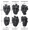 Uttermost Self-Portrait Metallic Wall Decor in Steel (Set of 60