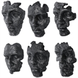 Uttermost Self-Portrait Metallic Wall Decor in Steel (Set of 60