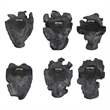 Uttermost Self-Portrait Metallic Wall Decor in Steel (Set of 60