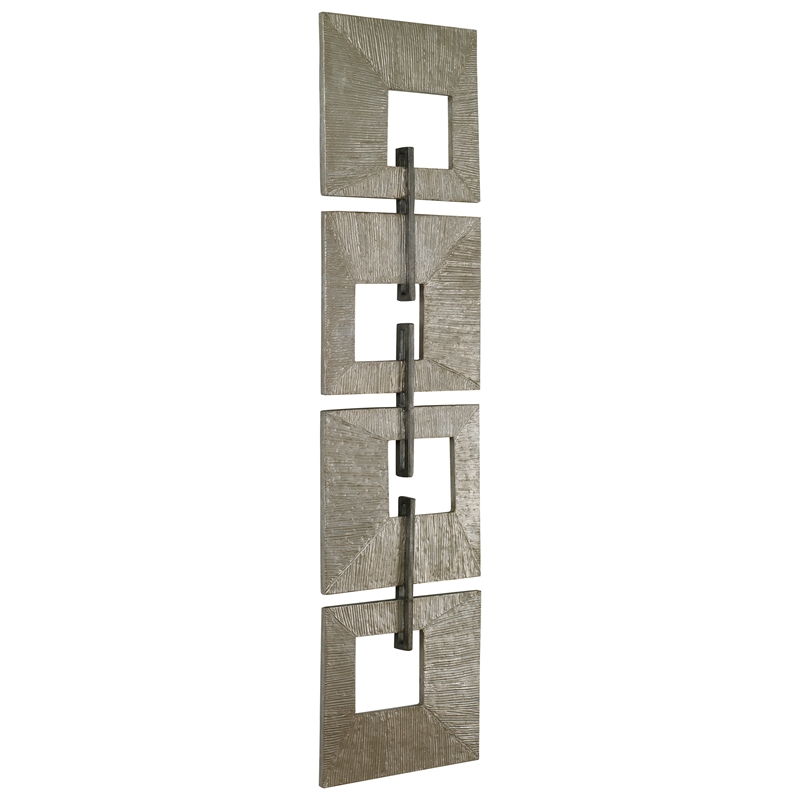 Uttermost Linked Champagne Metal Wall Decor in Gold