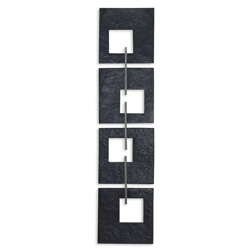Uttermost Linked Champagne Metal Wall Decor in Gold