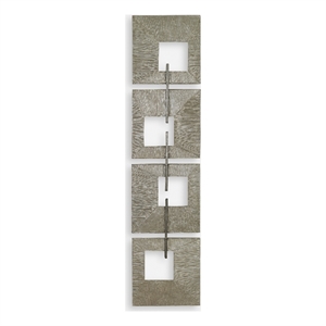 Uttermost Linked Champagne Metal Wall Decor in Gold