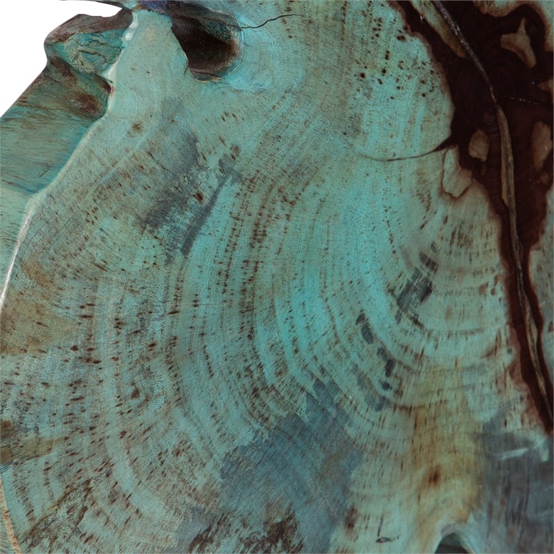 Uttermost Bahati Wood Blue Sculpture