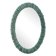Uttermost Bonaire Teal Blue Oval Mirror