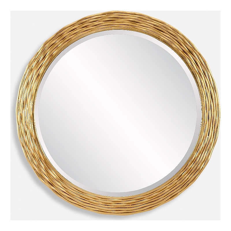 Uttermost Celeste Gold Round Mirror