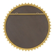 Uttermost Avelyne Round Mirror in Antique Brass