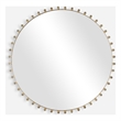 Uttermost Avelyne Round Mirror in Antique Brass