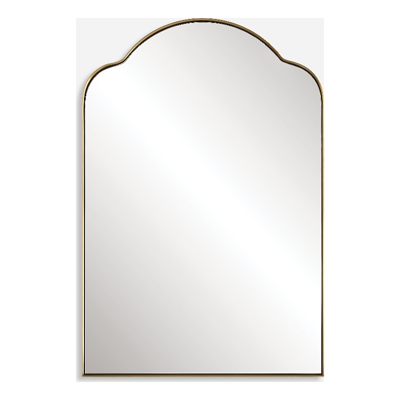 Uttermost Sidney Arch Mirror in Brass