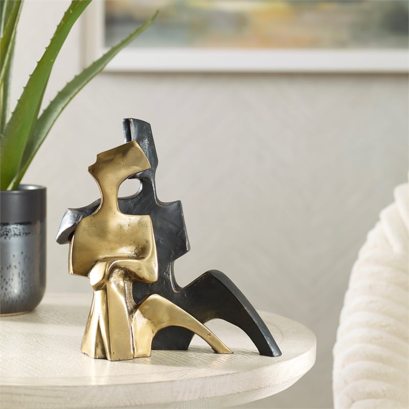 Uttermost Affection Bronze Gold Sculpture Set of 2
