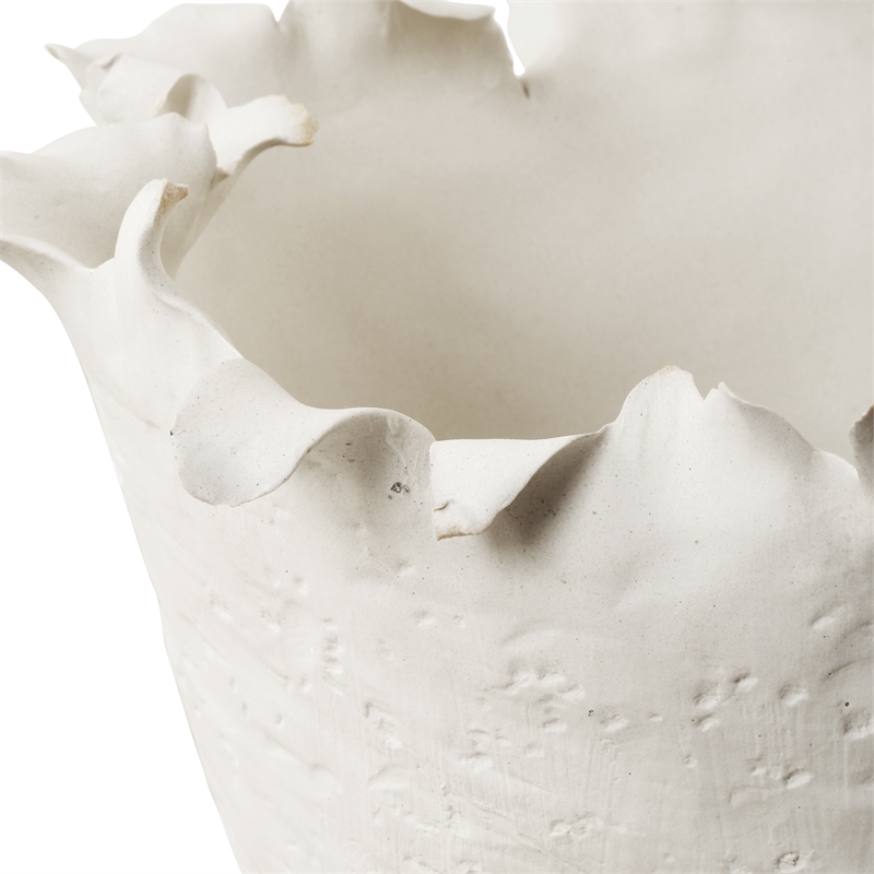 Uttermost Blossom Tall Off white Bowl