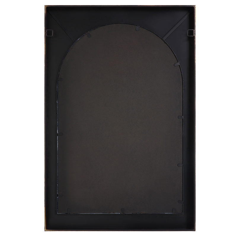 Uttermost Crisanta Gloss White Arch Mirror