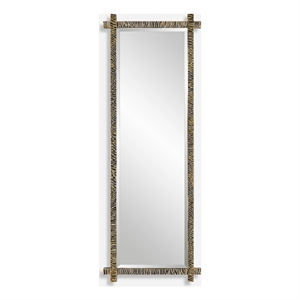 Uttermost Abanu Ribbed Gold Dressing Mirror