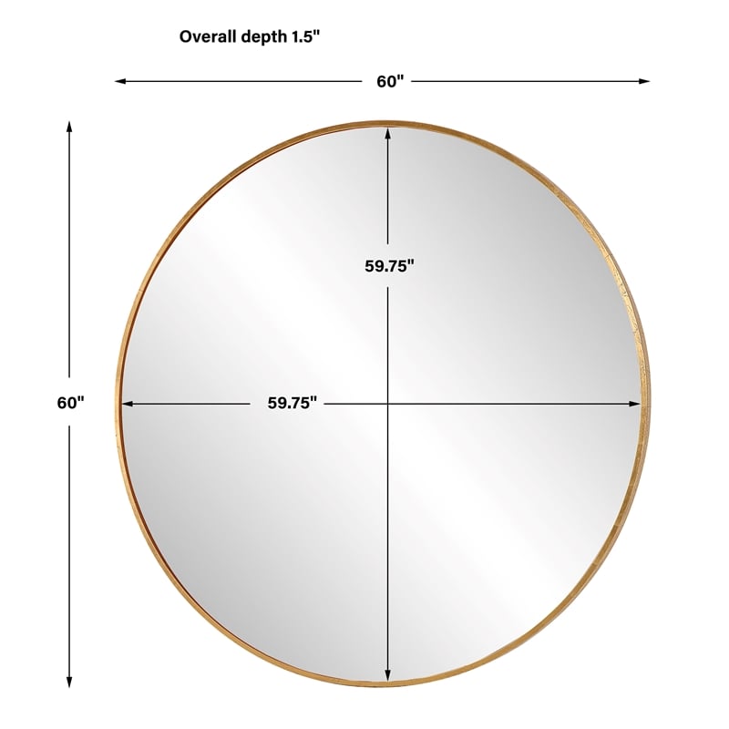 Uttermost Junius Large Gold Round Mirror