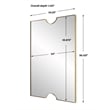 Uttermost Ticket Gold Vanity Mirror