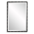 Uttermost Benedo Industrial Vanity Mirror in Matte Black