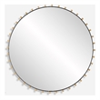 Uttermost Cosmopolitan Round Mirror in Matte Black