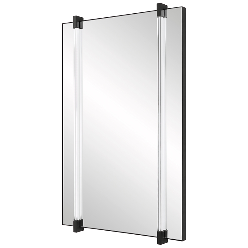 Uttermost Ladonna Rods Mirror in Matte Black