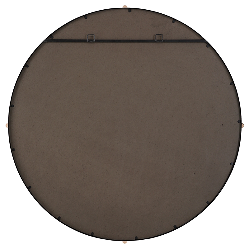 Uttermost Bonded Round Black Mirror