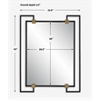 Uttermost Ivey Rectangle Industrial Mirror in Black