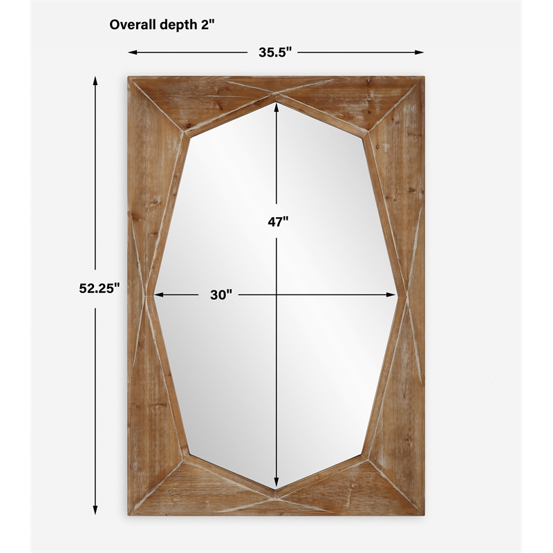 Uttermost Marquise Natural Wood Mirror