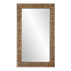 Uttermost Ayanna Gray Washed Wood Mirror in Brown