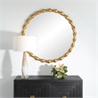 Uttermost Nacala Round Gold Mirror